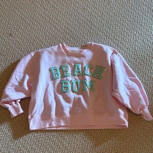 Judith March Pink 'Beach Bum' Sweatshirt